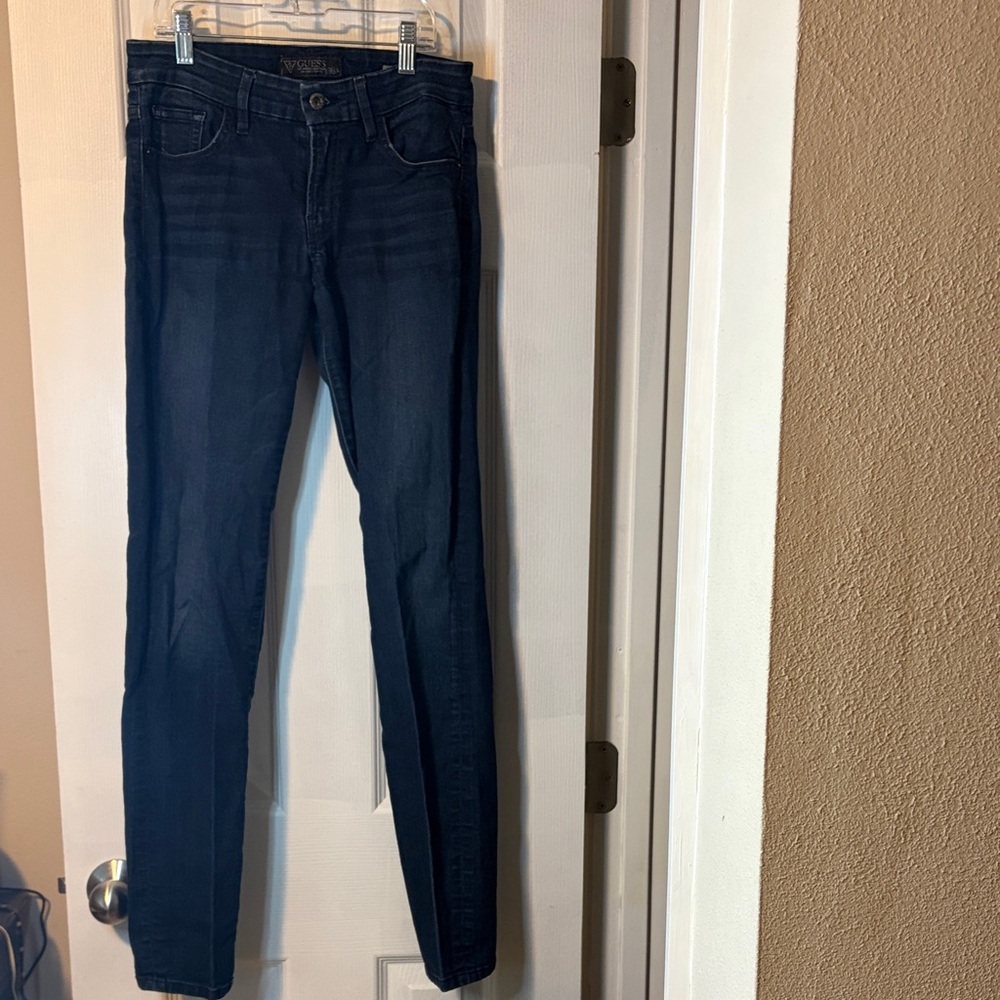 GUESS Women's Dark Indigo Skinny Jeans